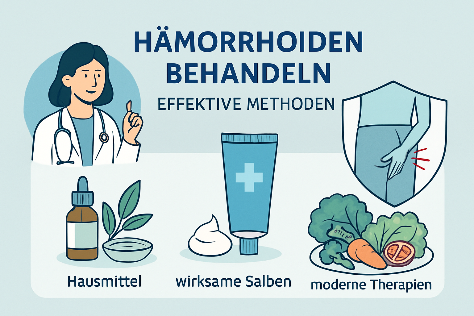 Verschiedene Behandlungsmethoden für Hämorrhoiden – von Hausmitteln bis zu medizinischen Therapien