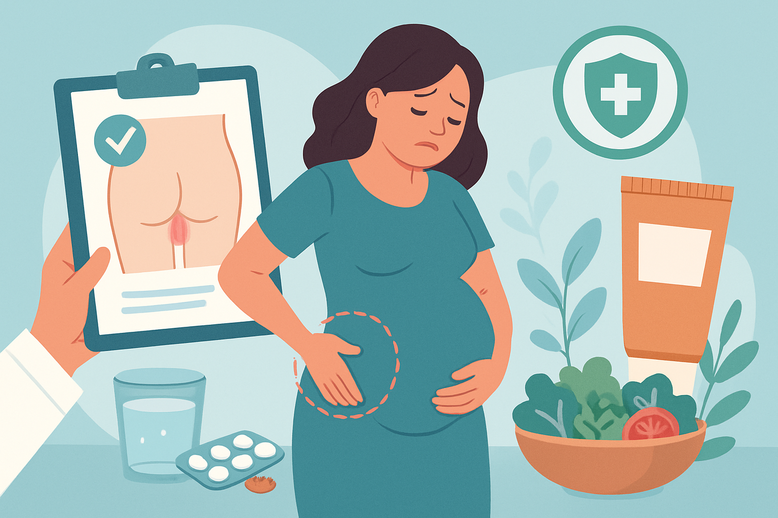 Sanfte und sichere Behandlung von Hämorrhoiden während der Schwangerschaft und nach der Geburt