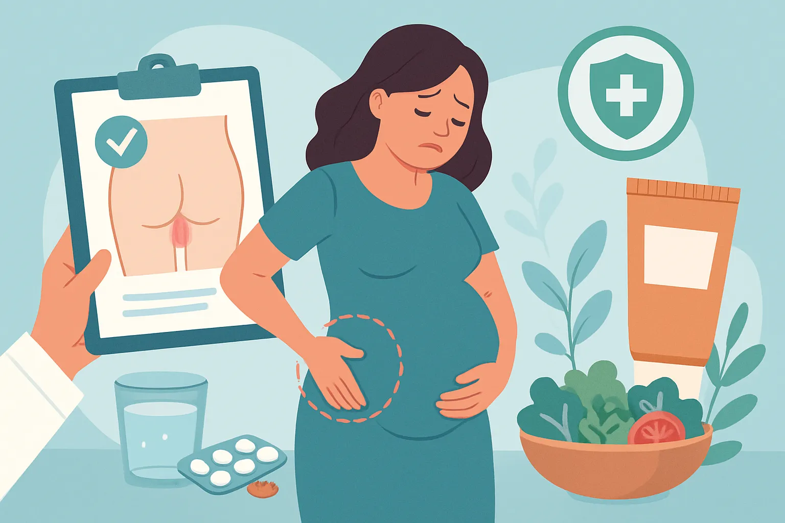 Sanfte und sichere Behandlung von Hämorrhoiden während der Schwangerschaft und nach der Geburt